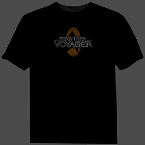 Star Trek Voyager Animated flashing LED t Shirt